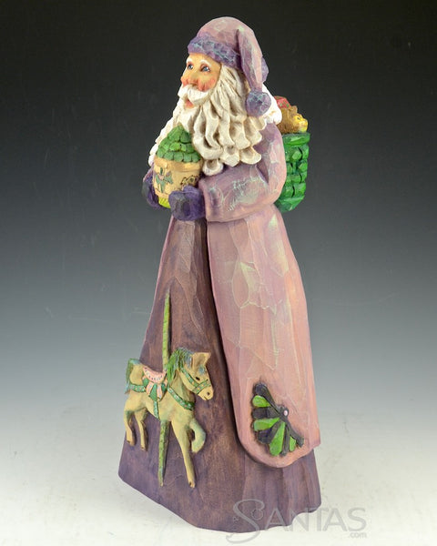 Carousel Santa with Butterflies and Toy Bag By Barbara Scoles