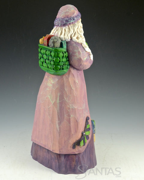 Carousel Santa with Butterflies and Toy Bag By Barbara Scoles