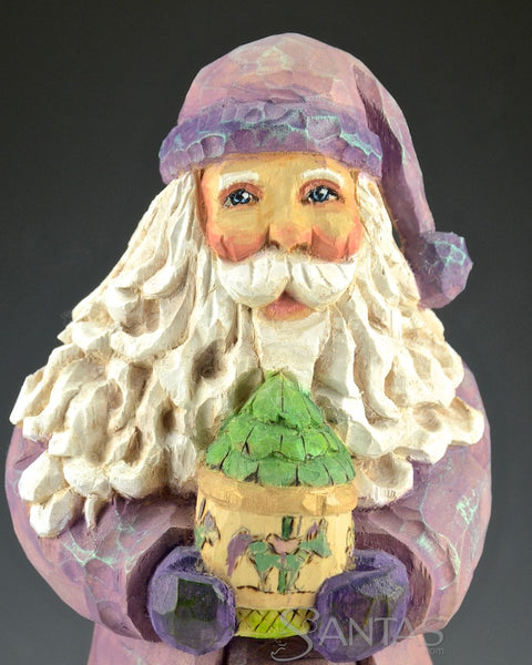 Carousel Santa with Butterflies and Toy Bag By Barbara Scoles