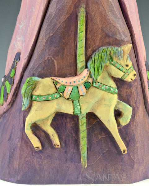 Carousel Santa with Butterflies and Toy Bag By Barbara Scoles