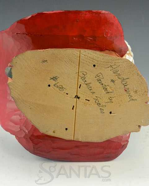 Traveling Santa With Tree and Walking Stick by Barbara Scoles