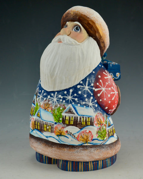 Secret Gift From Santa - Scenic winter painting and hidden Gift 6 inch