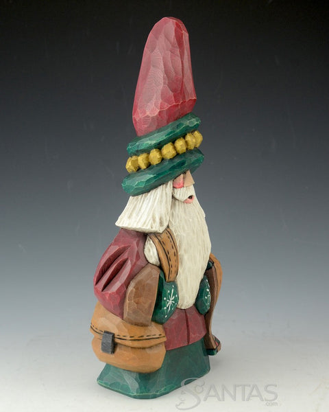 Christmas Quilt Tall Hat Santa by Dave Francis