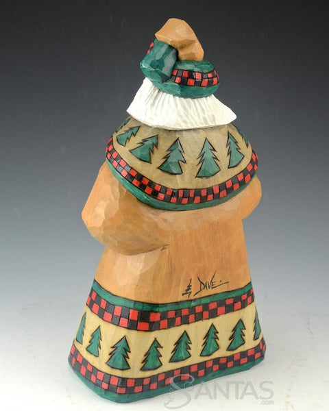 Big Heart Santa Carving by Dave Francis