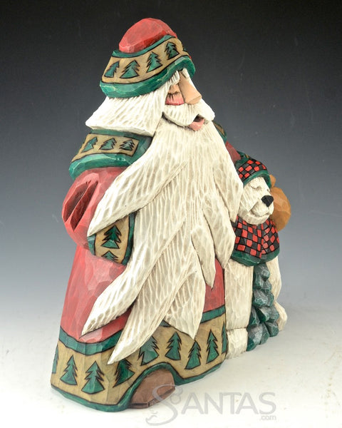 Christmas Chums Santa Carving by Dave Francis