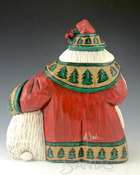 Christmas Chums Santa Carving by Dave Francis