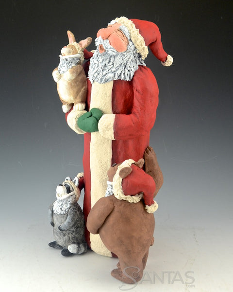 Carolling Santa Wannabes - Ginny Diezel Original