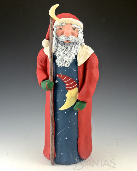 Sleepy Moon Santa with Scenes - Ginny Diezel Original