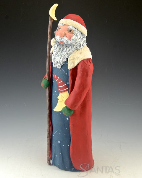 Sleepy Moon Santa with Scenes - Ginny Diezel Original