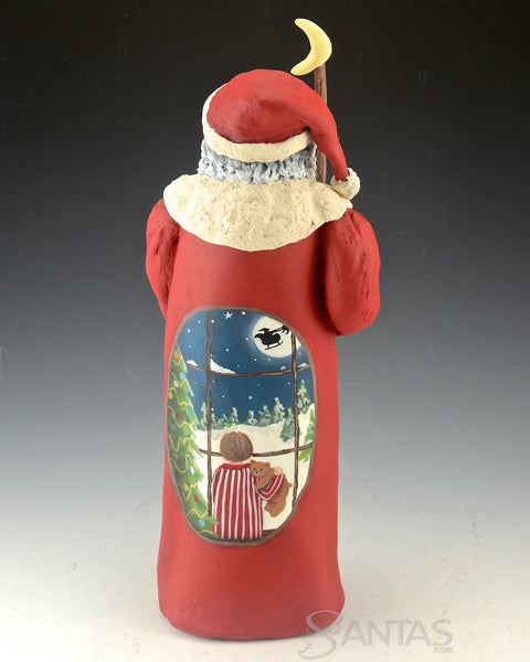 Sleepy Moon Santa with Scenes - Ginny Diezel Original
