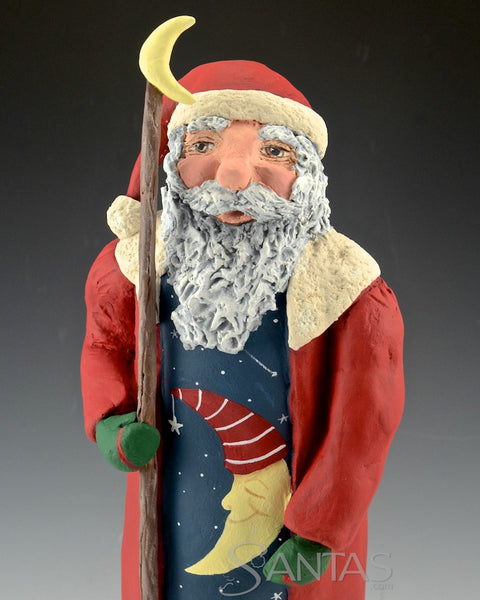 Sleepy Moon Santa with Scenes - Ginny Diezel Original