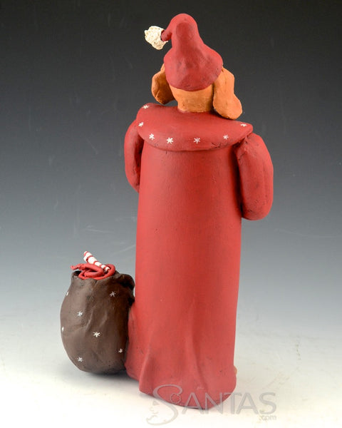 Santa Paws Christmas Dog with Toy Bag - Ginny Diezel Original