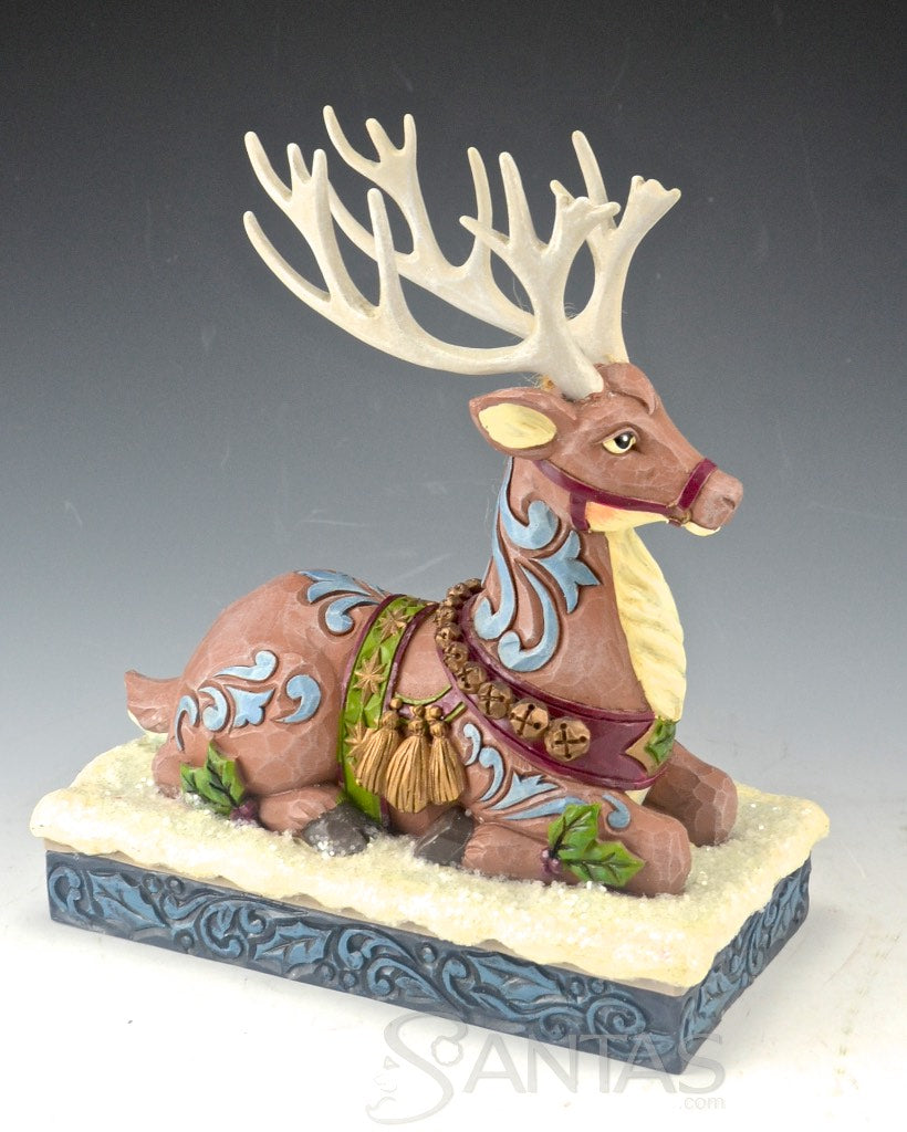 Victorian Reindeer by Jim Shore Heartwood Creek - unboxed | santas.com