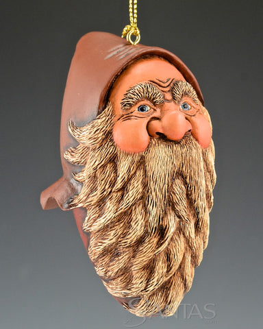 Carved Santa Claus Ornament by Susan Mattix