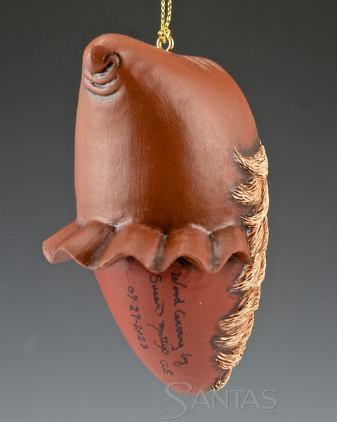 Carved Santa Claus Ornament by Susan Mattix