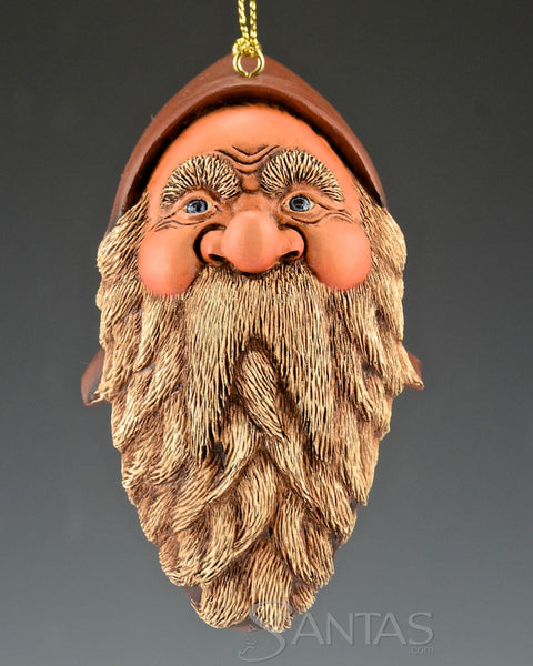Carved Santa Claus Ornament by Susan Mattix