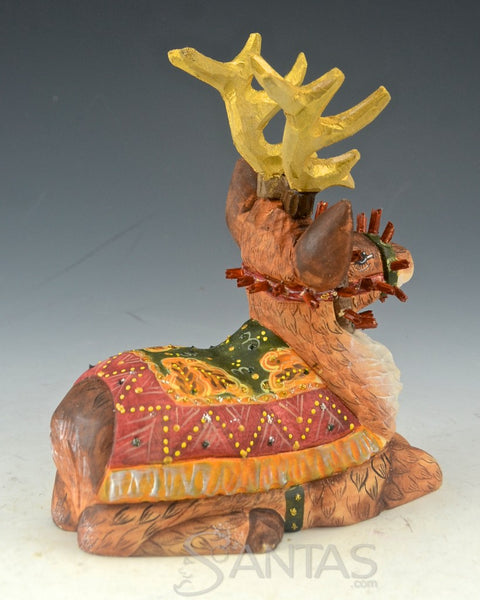 Decorative Reindeer Christmas Wood Carving