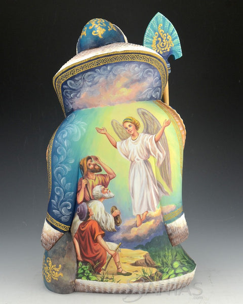Beautiful Russian Santa Featuring the Holy Family and Nativity 12 inch
