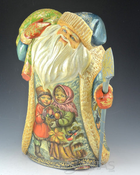 Russian Santa with Christmas Children, Santa, Elf and Reindeer