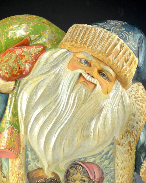 Russian Santa with Christmas Children, Santa, Elf and Reindeer