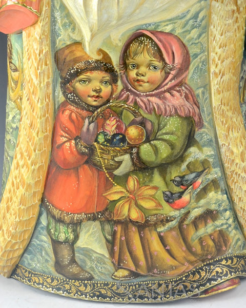 Russian Santa with Christmas Children, Santa, Elf and Reindeer