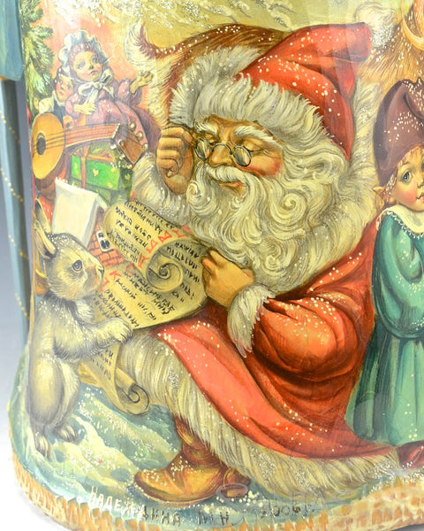 Russian Santa with Christmas Children, Santa, Elf and Reindeer