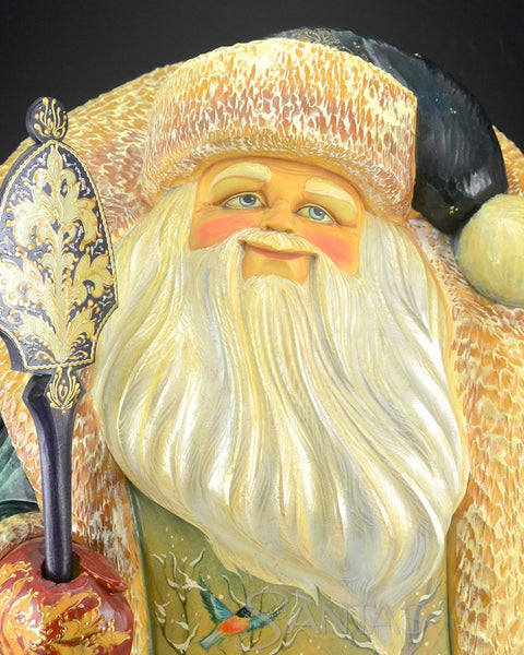 21 inch Amazingly Detailed Santa Carving with Children and Santa Claus