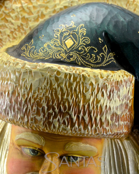 21 inch Amazingly Detailed Santa Carving with Children and Santa Claus