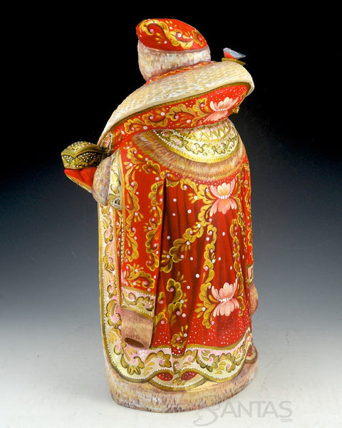 Santa and The Nativity Scene with Holy Family and Angel Russian Santa 12 inch