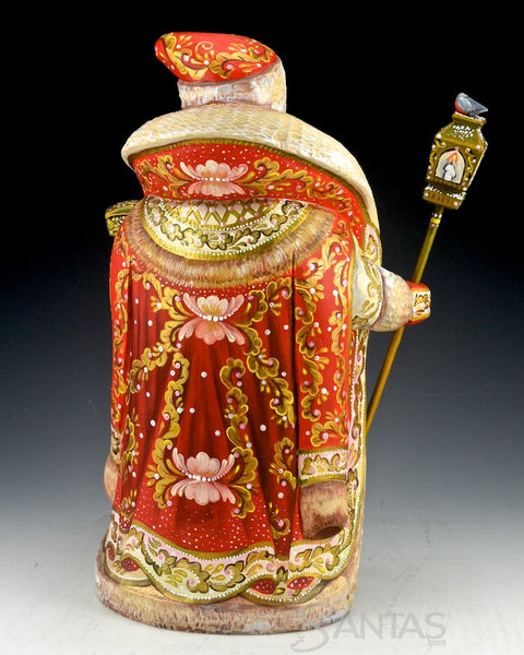 Santa and The Nativity Scene with Holy Family and Angel Russian Santa 12 inch