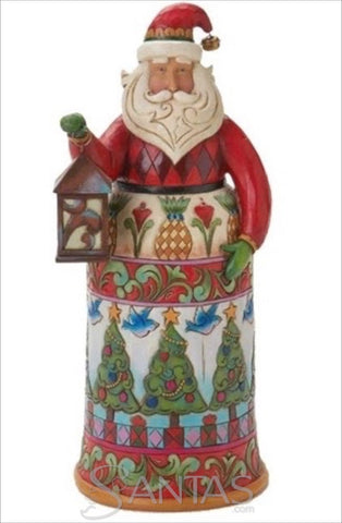 Jim Shore Santa with Patterns and Lantern