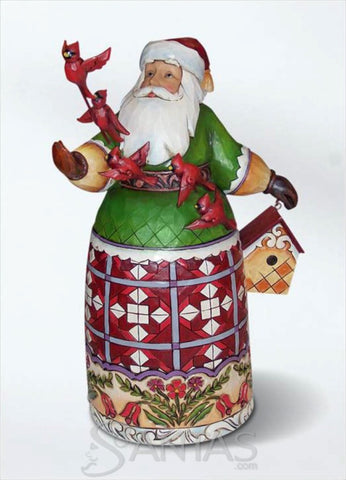 Jim Shore Santa with Flying Cardinals