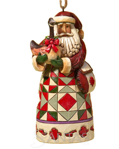 Jim Shore Canadian Santa Ornament Revel in a Reveillon