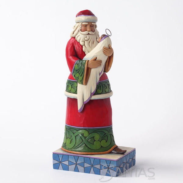 Santa Holding Baby Jesus - Behold The Greatest Christmas Gift