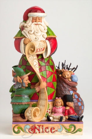 Jim Shore Two Sided Naughty or Nice Santa