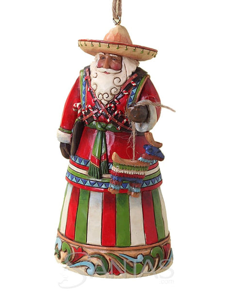 Jim Shore Mexican Santa Ornament Feliz Navidad