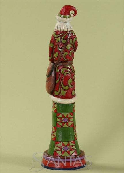 Jim Shore Santa Always Knows Pencil Santa