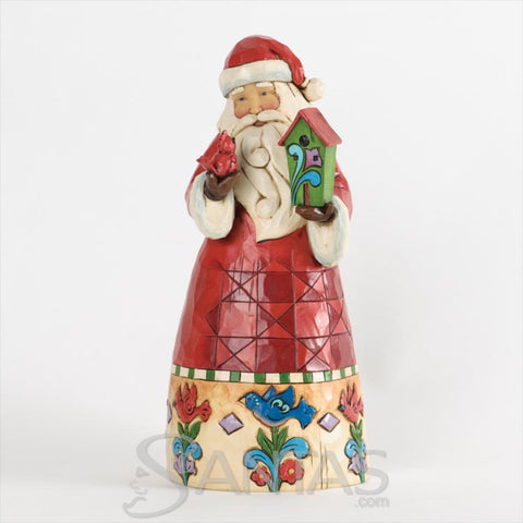 Jim Shore Santa With Birdhouse