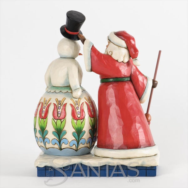 Jim Shore Santa Building Snowman