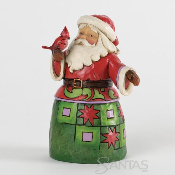 3392 Santa with Baby Forest Animals Tree Topper – The Enriched Stitch