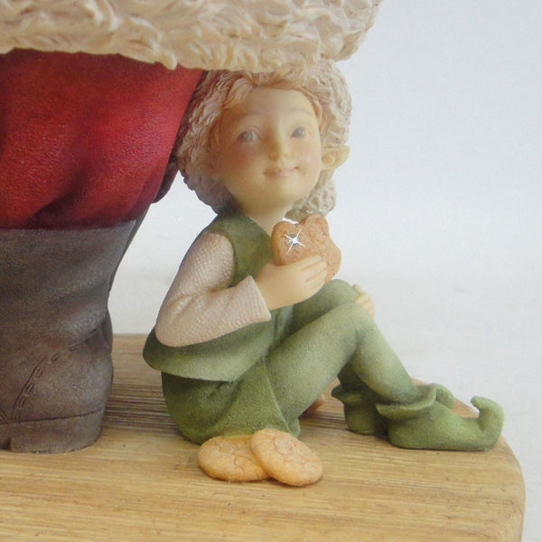 Cookies For Santa? Santa and Elf With Cookie Tray