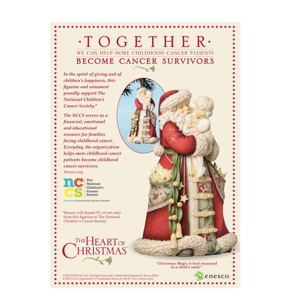 Santa Holding Child and Stars - Heart of Christmas