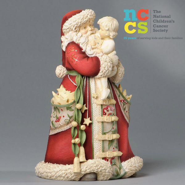 Santa Holding Child and Stars - Heart of Christmas