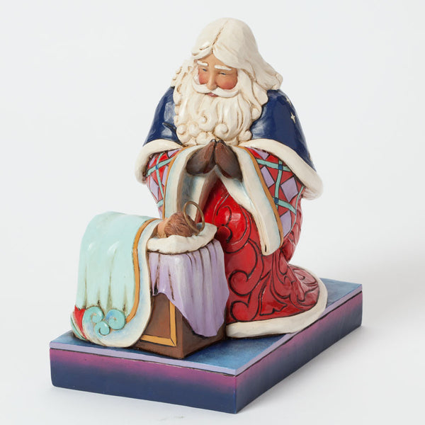 Santa and Baby Jesus - Heaven Rejoice a King is Born