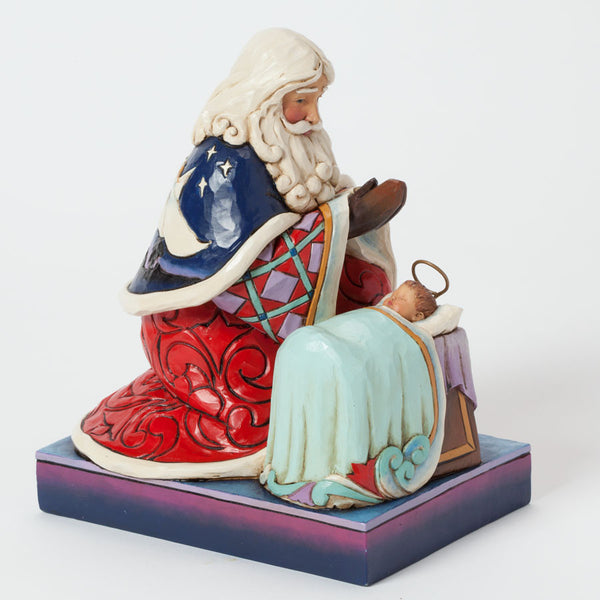 Santa and Baby Jesus - Heaven Rejoice a King is Born