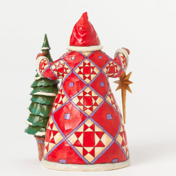 Winter Scene Santa with Tree - Christmas Magic All Around