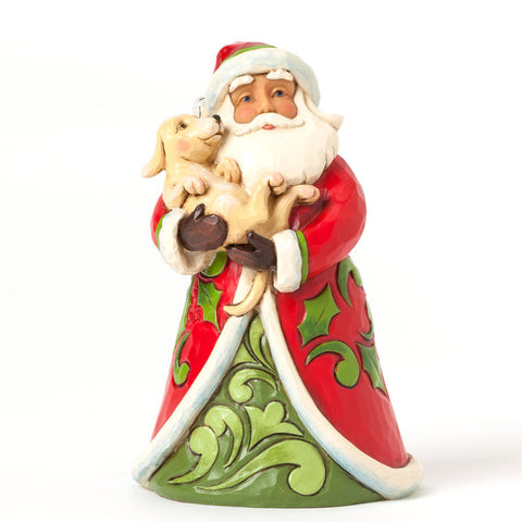 Santa's Best Friend - Pint Sized Santa with Puppy
