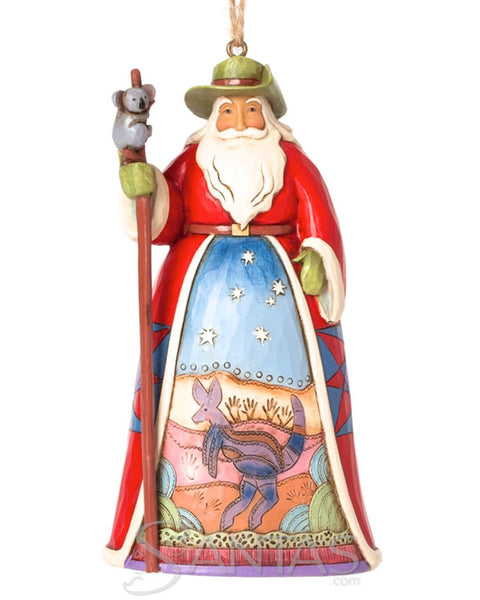 Jim Shore Australian Santa Ornament Outback Christmas