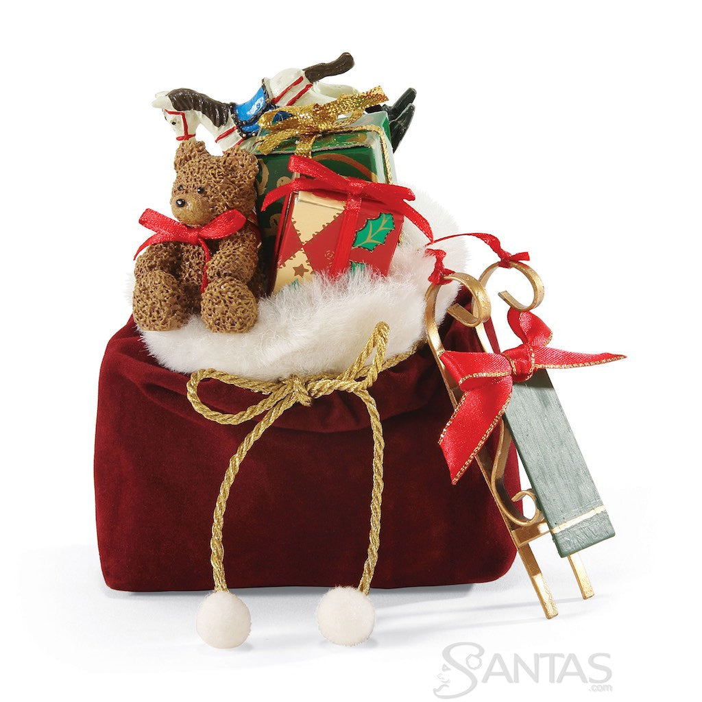 Santa Claus with toy bag. Vector illustration Stock Vector Image & Art -  Alamy