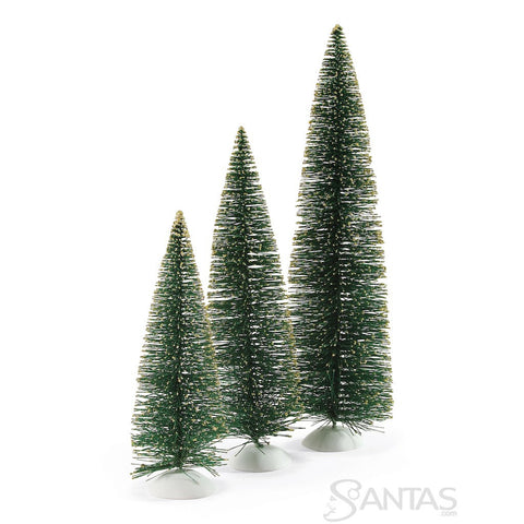 Gold Tipped Trees - set of 3 by Possible Dreams